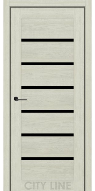 Межкомнатные двери CityLine Express LIVARA korfad-express-livara-dub-lorenco-oscar-collection-s-cernym-steklom